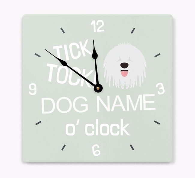 Tick Tock 'O' Clock: Personalised {breedFullName} Wall Clock